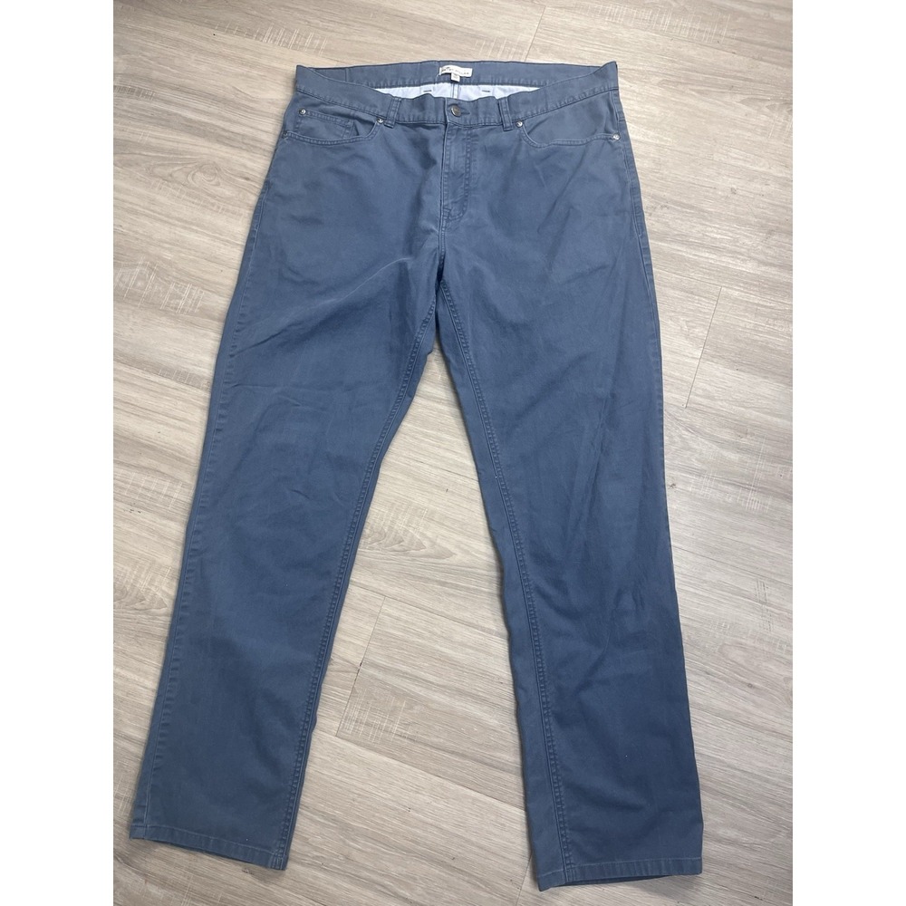 Peter Millar Men's 38x31 (Fits 36x31) Pima Cotton Flat Front Chinos Casual Pants - Picture 3 of 10